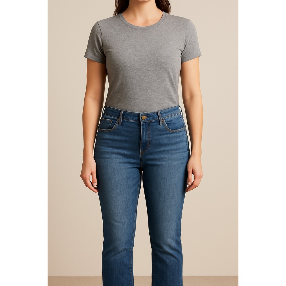 Democracy Women's Jeans Size 6 with "Ab" Technology – Lot of 2 Blue & Beige